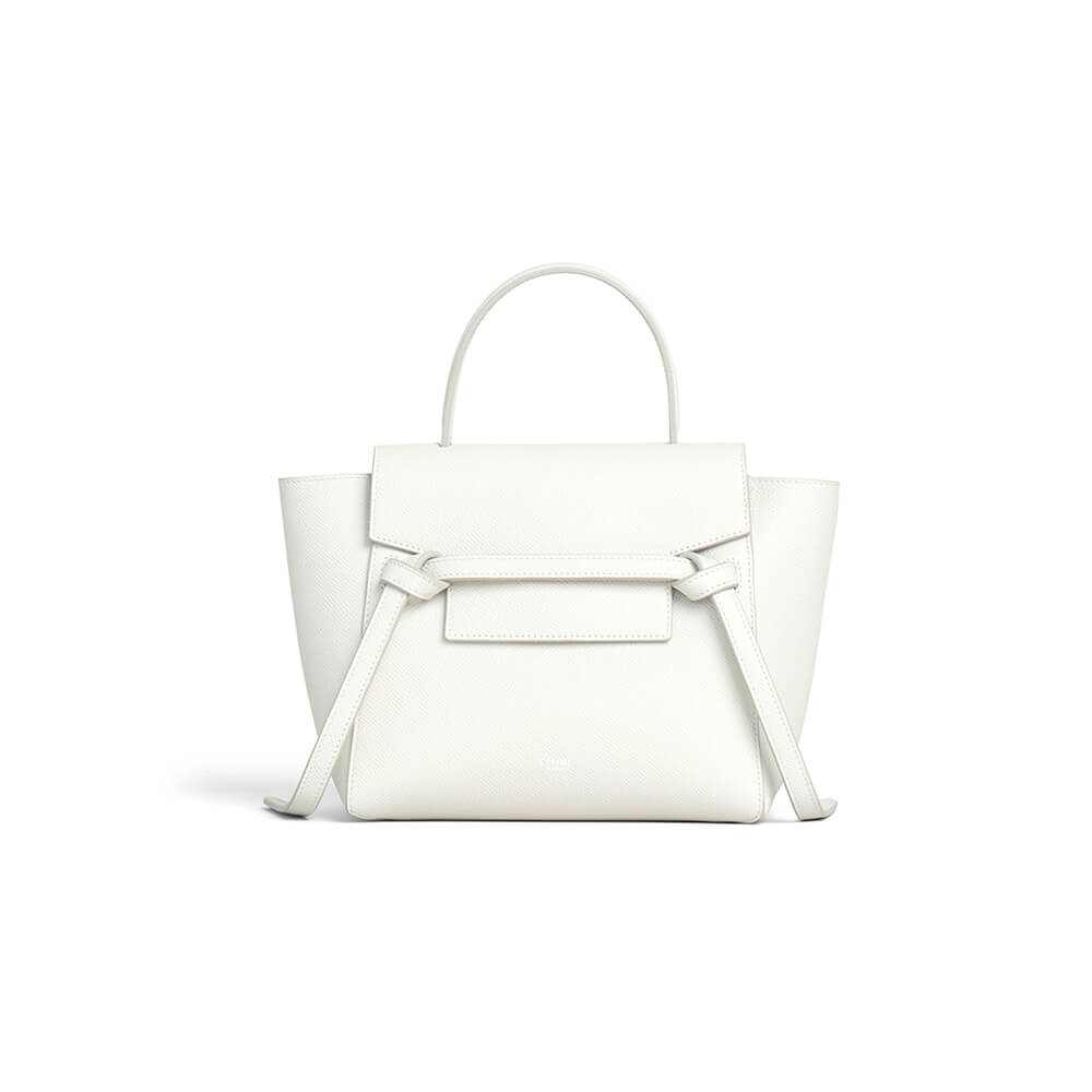 Celine Nano Belt Bag in White