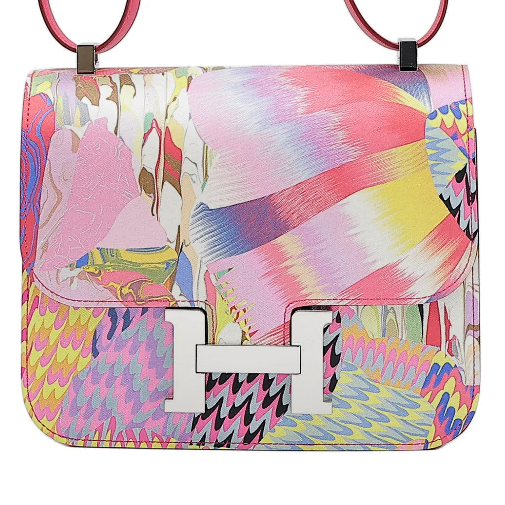 Hermes Constance 24 Marble Silk Bag - Affordable Luxury Bags at Pochettebag