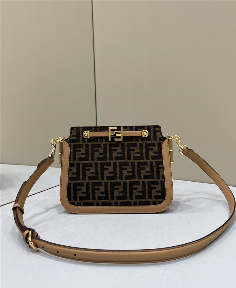 Fendi Touch Ivory and Python Print Leather Bag - Affordable Luxury Bags by Pochettebag
