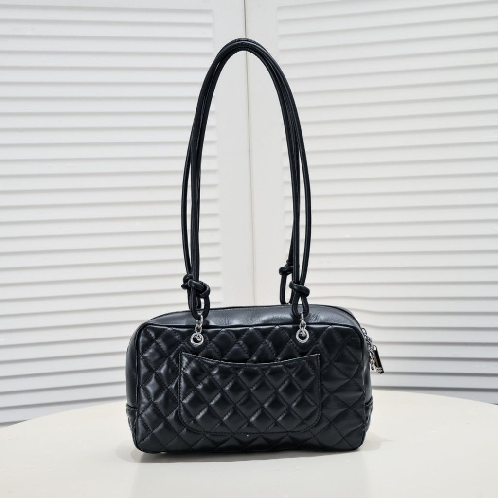 Chanel Black Calfskin Cambon Ligne Handbag