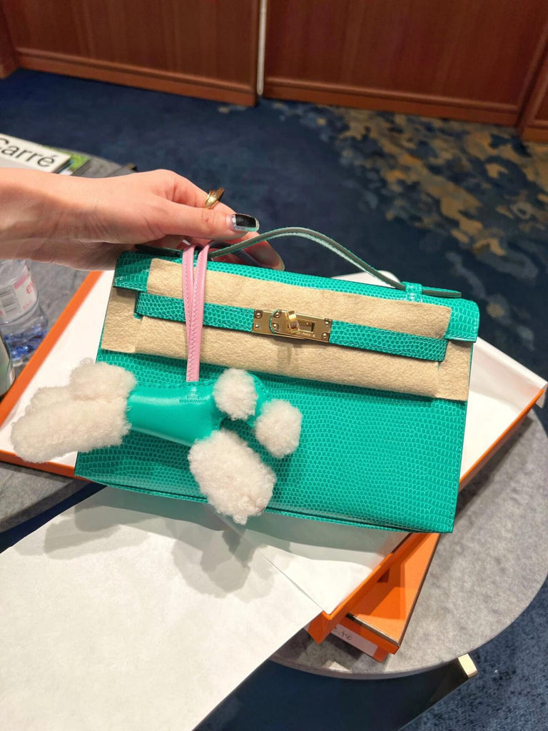 Hermes Kelly 25 Jade Gold Hardware